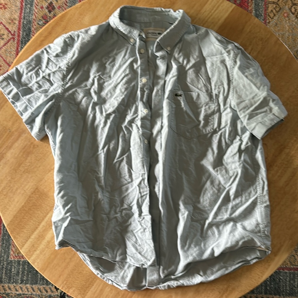 Men’s XL Lacoste button up like new